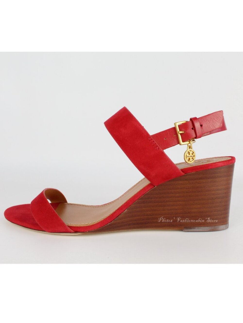 NEW Tory Burch Sandals - Mini Benton Wedged, US 8, RED APPLE